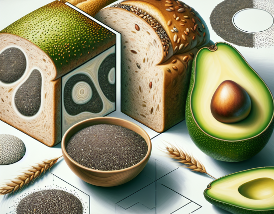 Painea integrala semintele de chia si avocado