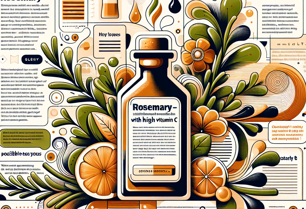 Rozmarinul Elixir pentru sanatate cu vitamina C ridicata