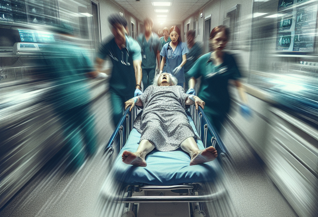 HALUCINANT Femeie de 90 de ani adusa la spital