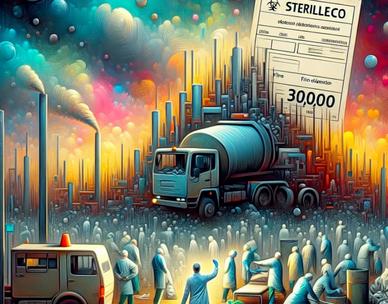 Scandalul deseurilor medicale STERILECO amendata cu 300.000 lei
