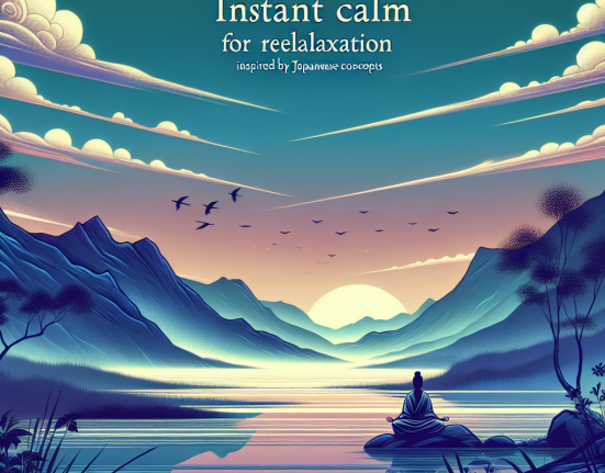 Tehnici japoneze pentru calmarea si relaxarea instantanee