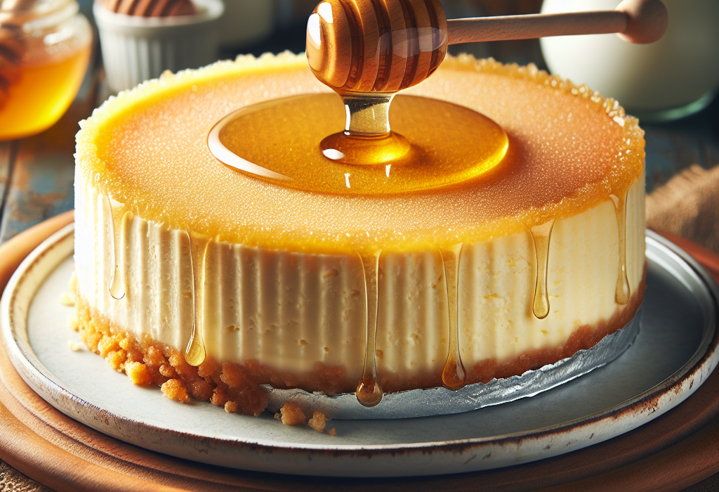 Cheesecake cu miere fara coacere perfect pentru weekend