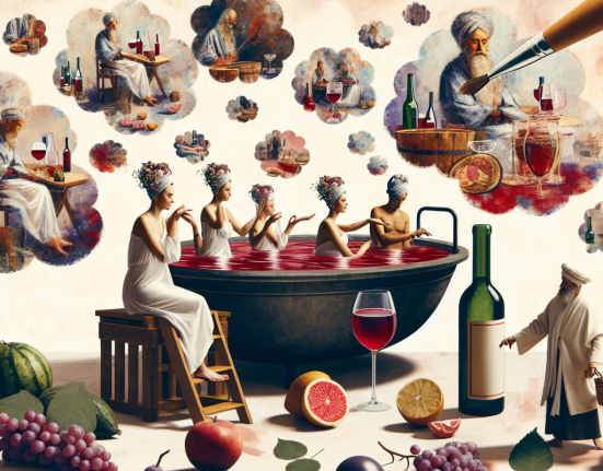 Femeile din trecut faceau baie in vin pentru tratamentele de infrumusetare si istoria era tratata cu ganduri rele. Plantele si fructele erau folosite si in scopuri medicinale