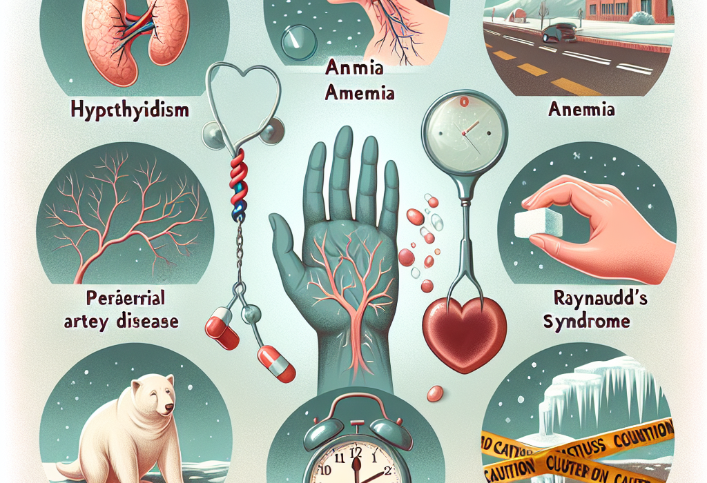 Hipotiroidism anemie arteriopatie periferica sindromul Raynaud diabet