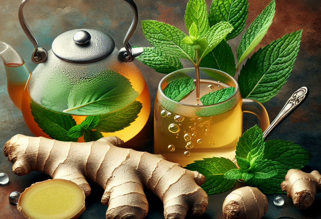 Suc de ghimbir sau ceai de menta