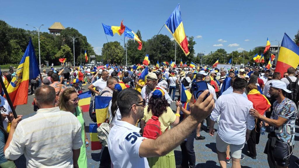 Protest in Piata Victoriei Imbranceli si cutit confiscat
